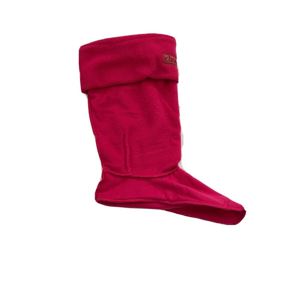 Chooka Fleece Liner Boot Socks Raspberry Size S